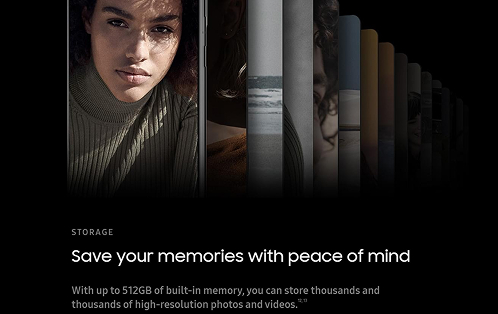 Galaxy S21 Ultra storage section: save your memories with peace of mind