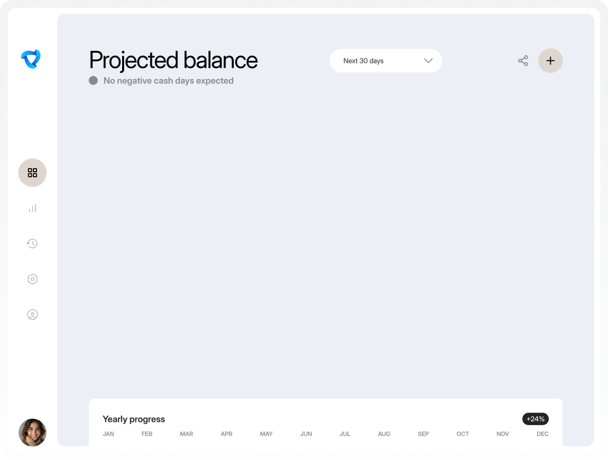 Finance dashboard interface design